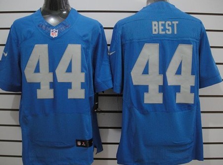 Detroit Lions 44 Jahvid Best Nike Elite Jersey Navy Blue